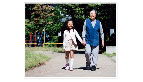 菅原　純子さんとお孫さん